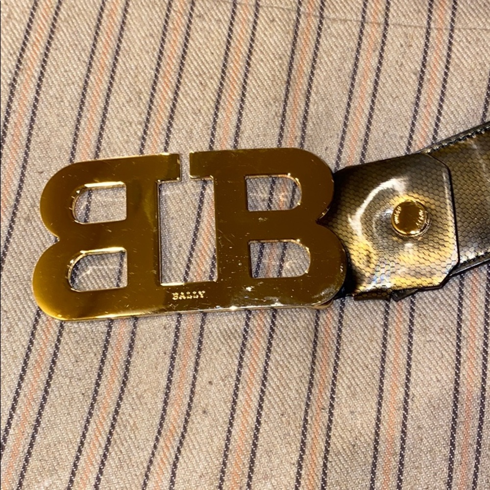 Gold Bally Belt